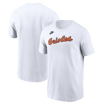 Men's Nike White Baltimore Orioles Cooperstown Collection Wordmark T-Shirt