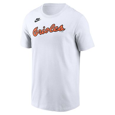 Men's Nike White Baltimore Orioles Cooperstown Collection Wordmark T-Shirt