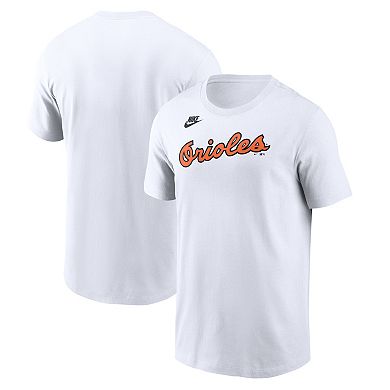 Men's Nike White Baltimore Orioles Cooperstown Collection Wordmark T-Shirt