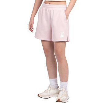 Women's Starter Light Pink Washington Nationals Pastel High Waisted Shorts
