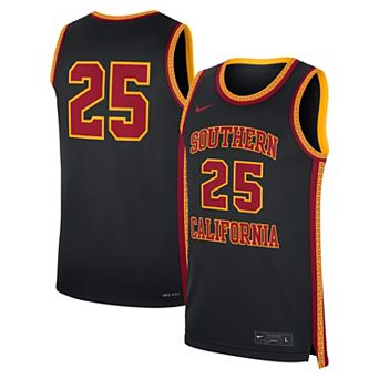 Men's Nike #25 Black USC Trojans Alternate Replica Basketball Jersey