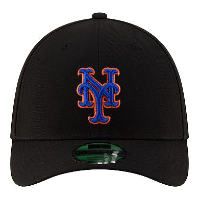 Men's New Era Black New York Mets Alternate Player Replica 39THIRTY M-Crown Flex Hat