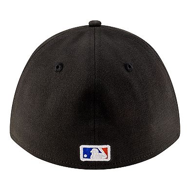 Men's New Era Black New York Mets Alternate Player Replica 39THIRTY M-Crown Flex Hat