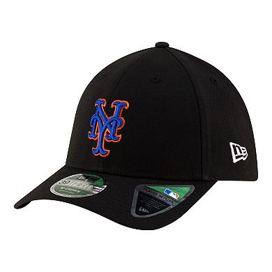 Men's New Era Black New York Mets Alternate Player Replica 39THIRTY M-Crown Flex Hat