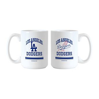 Logo Brands Los Angeles Dodgers 15oz. Current & Throwback Mug Set