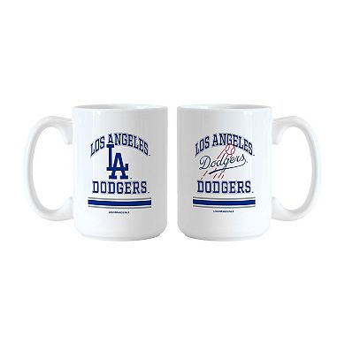Logo Brands Los Angeles Dodgers 15oz. Current & Throwback Mug Set