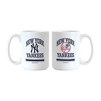 Logo Brands New York Yankees 15oz. Current & Throwback Mug Set