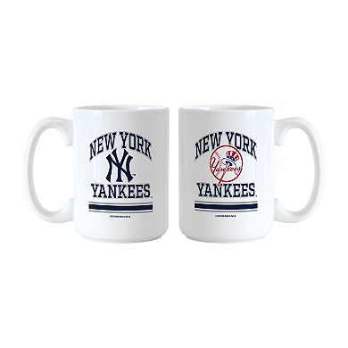 Logo Brands New York Yankees 15oz. Current & Throwback Mug Set