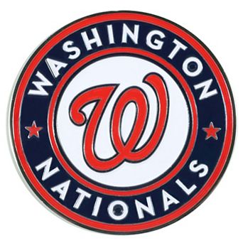 Logo Brands Washington Nationals Embossed Color Auto Emblem