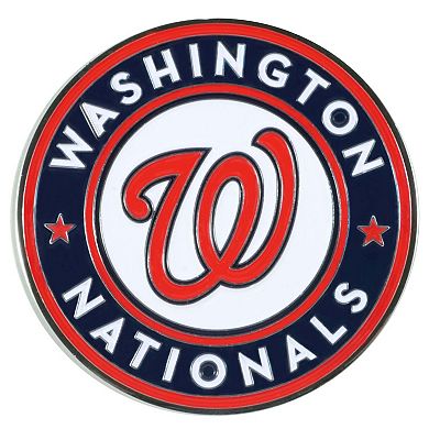 Logo Brands Washington Nationals Embossed Color Auto Emblem
