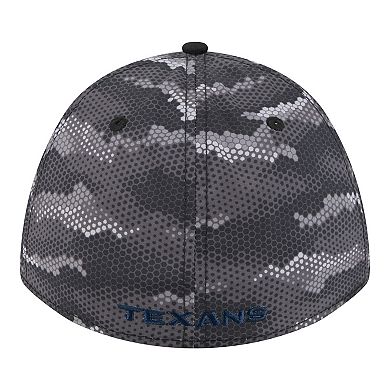 Men's New Era Black Houston Texans Camo A-Frame 39THIRTY Flex Hat