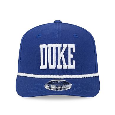 Men's New Era Royal Duke Blue Devils Wordmark 9SEVENTY Stretch-Snap Adjustable Hat