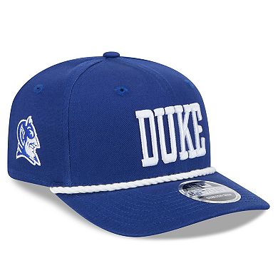 Men's New Era Royal Duke Blue Devils Wordmark 9SEVENTY Stretch-Snap Adjustable Hat