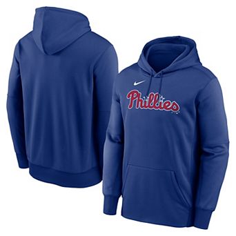 Men's Nike Royal Philadelphia Phillies Primary Wordmark Therma Hoodie