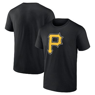 Men's Logo Athletic Black Pittsburgh Pirates Official Logo T-Shirt
