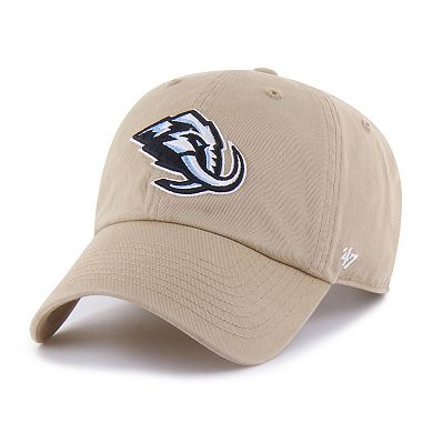 Men's '47 Khaki Utah Mammoth Logo Clean Up Adjustable Hat