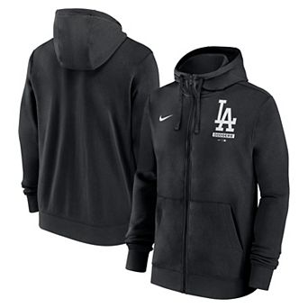 Men's Nike Black Los Angeles Dodgers Primetime Lockup Full-Zip Hoodie