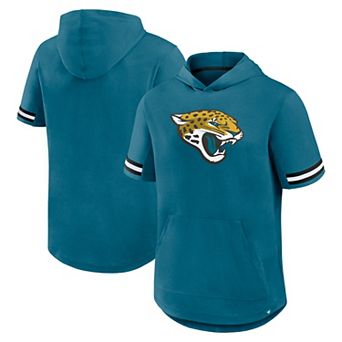 Men's Fanatics Teal Jacksonville Jaguars Optimal Play Short Sleeve Hooded T-Shirt