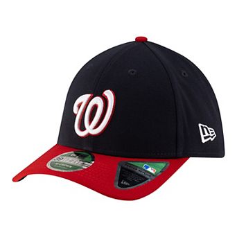 Men's New Era Black Washington Nationals Player Replica 39THIRTY M-Crown Flex Hat