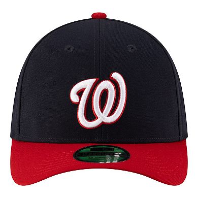 Men's New Era Black Washington Nationals Player Replica 39THIRTY M-Crown Flex Hat