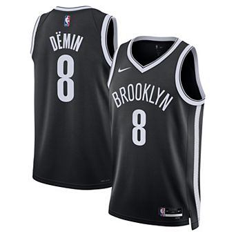 Unisex Nike Egor Dëmin Black Brooklyn Nets Swingman Jersey - Icon Edition