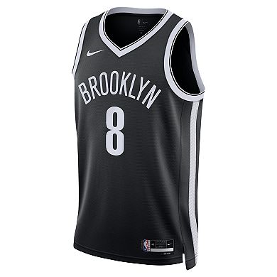 Unisex Nike Egor Dëmin Black Brooklyn Nets Swingman Jersey - Icon Edition