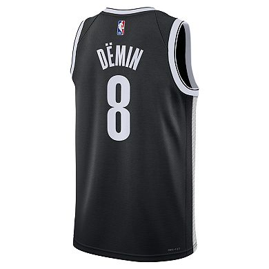 Unisex Nike Egor Dëmin Black Brooklyn Nets Swingman Jersey - Icon Edition