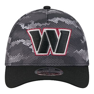 Men's New Era Black Washington Commanders Camo A-Frame 39THIRTY Flex Hat