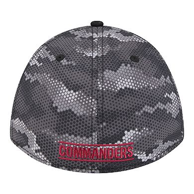 Men's New Era Black Washington Commanders Camo A-Frame 39THIRTY Flex Hat