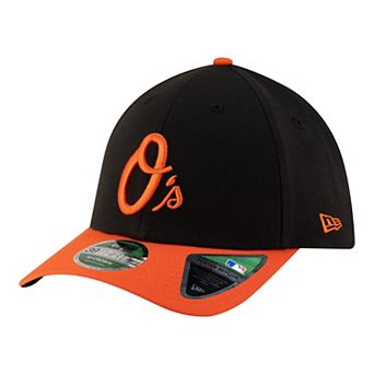Men's New Era Black Baltimore Orioles Alternate Player Replica 39THIRTY M-Crown Flex Hat