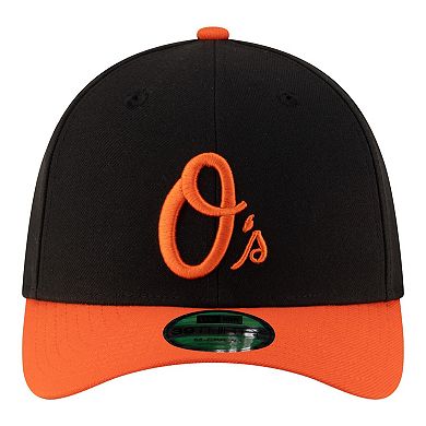 Men's New Era Black Baltimore Orioles Alternate Player Replica 39THIRTY M-Crown Flex Hat