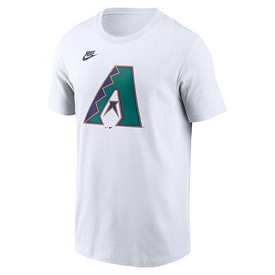Men's Nike White Arizona Diamondbacks Cooperstown Collection Logo T-Shirt