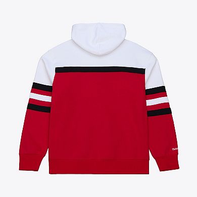 Men's Scarlet Mitchell & Ness San Francisco 49ers Head Coach Hoodie
