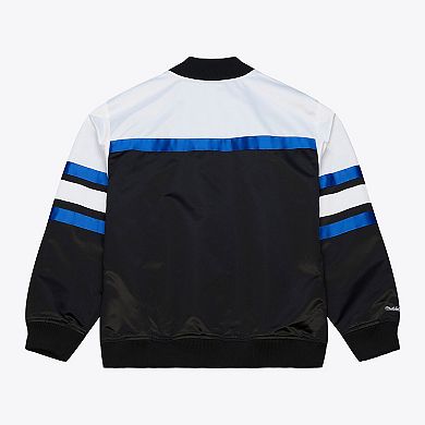 Men's Mitchell & Ness Black Orlando Magic Hardwood Classics Head Coach Lightweight Satin Full-Snap Jacket