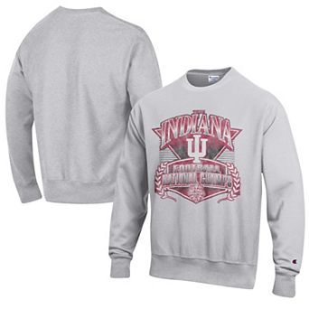 Unisex Champion Heather Gray Indiana Hoosiers College Football Playoff 2025 National Champions Reverse Weave Sweatshirt