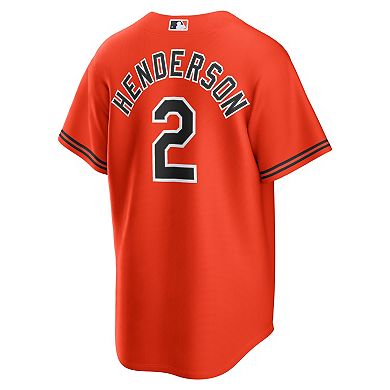 Men's Nike Gunnar Henderson Orange Baltimore Orioles Alternate 2 Replica Jersey