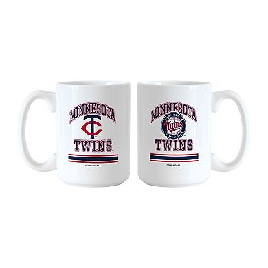 Logo Brands Minnesota Twins 15oz. Current & Throwback Mug Set
