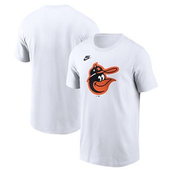Men's Nike White Baltimore Orioles Cooperstown Collection Logo T-Shirt
