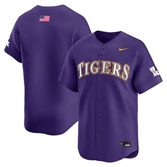 Men's Nike Purple LSU Tigers Alternate Limited Baseball Jersey