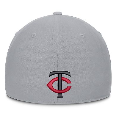 Men's Nike Gray Minnesota Twins Primetime Dri-FIT Rise Bozz Flex Hat