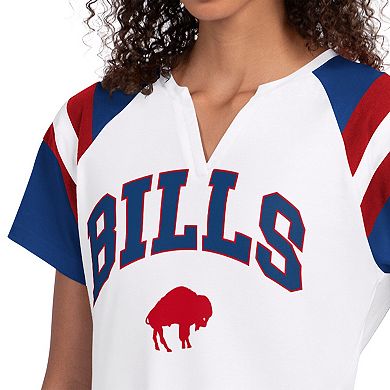 Women's Starter White Buffalo Bills Game On Notch Neck T-Shirt