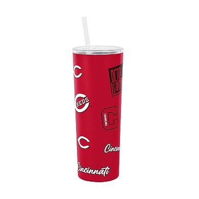 Logo Brands Cincinnati Reds 30oz Dreamweave Straw Tumbler
