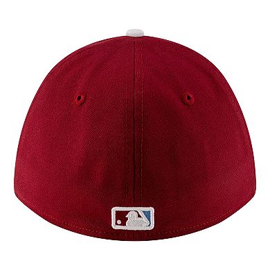 Men's New Era Burgundy Philadelphia Phillies Player Replica 39THIRTY M-Crown Flex Hat