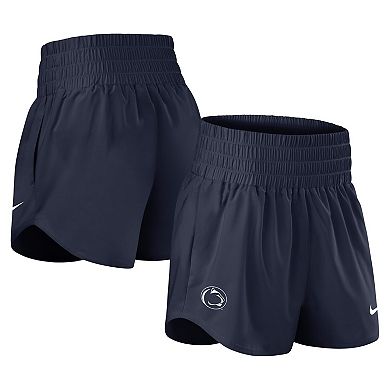 Women's Nike Navy Penn State Nittany Lions Performance One Dri-FIT High-Rise Shorts