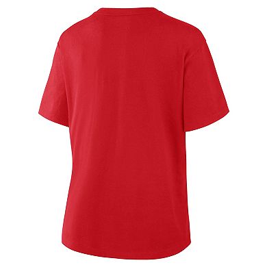 Women's Fanatics Red New England Patriots Essential Legacy T-Shirt