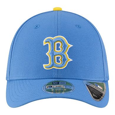 Men's New Era Light Blue Boston Red Sox Player Replica 39THIRTY M-Crown Flex Hat