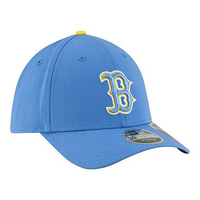 Men's New Era Light Blue Boston Red Sox Player Replica 39THIRTY M-Crown Flex Hat