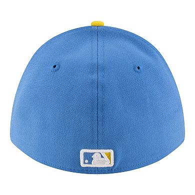 Men's New Era Light Blue Boston Red Sox Player Replica 39THIRTY M-Crown Flex Hat