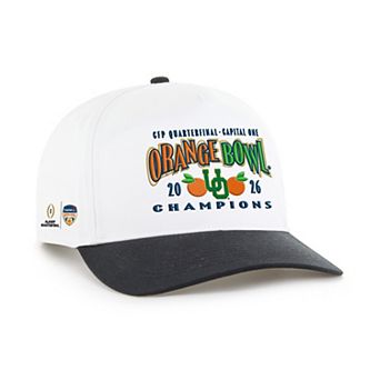 Men's '47 White/Black Oregon Ducks College Football Playoff 2026 Orange Bowl Champions Hitch Adjustable Hat