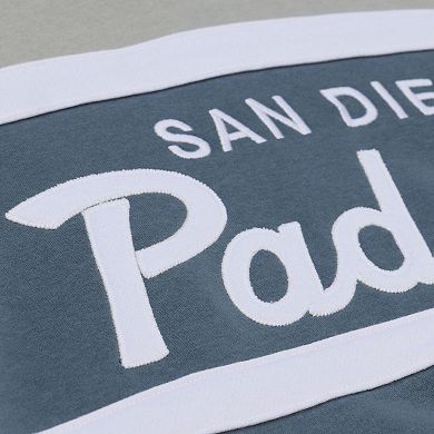 Men's Mitchell & Ness Gray San Diego Padres Cooperstown Collection Thunderstorm Head Coach Hoodie